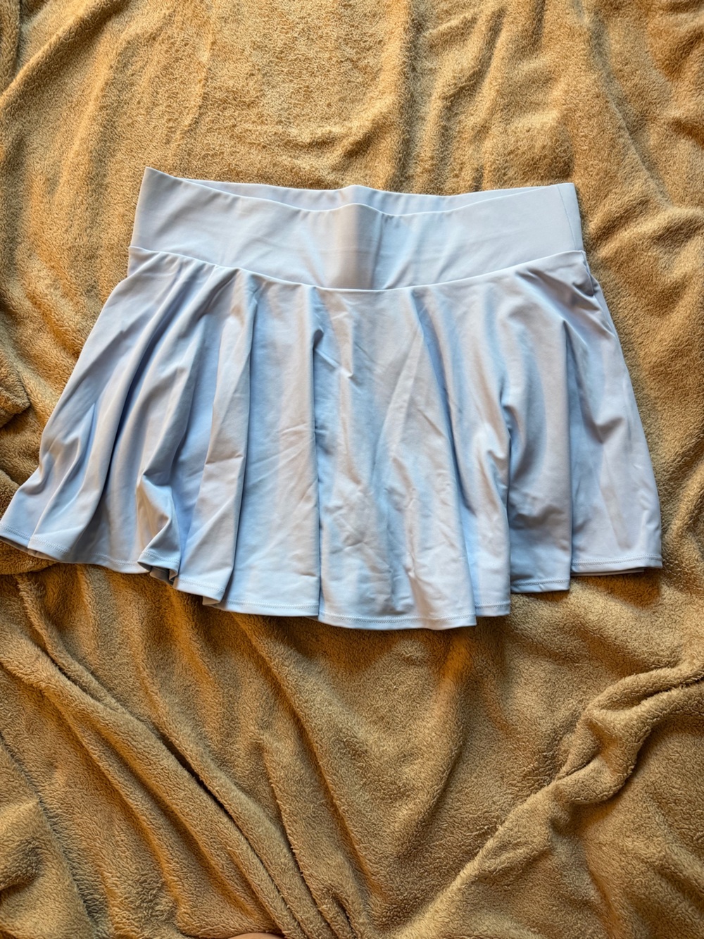 Light Blue Pleated Tennis Skirt - Women